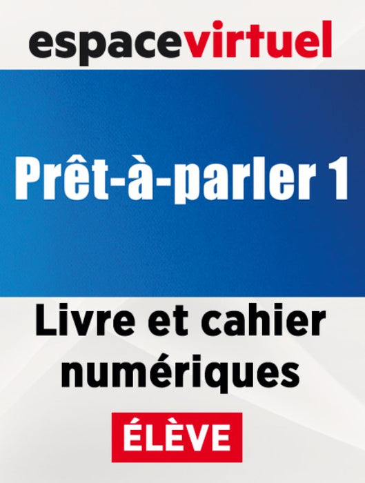 Prêt-à-parler 1 - libro y cuaderno en formato digital  (12 meses) - Alumno