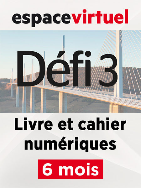 Défi 3 - Libro y cuaderno en formato digital (6 meses) Alumno