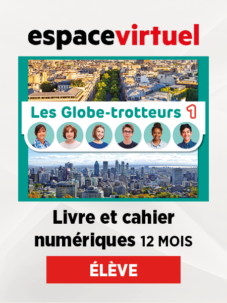 Les Globe-trotteurs 1 - libro y cuaderno en formato digital  (12 meses) - Alumno