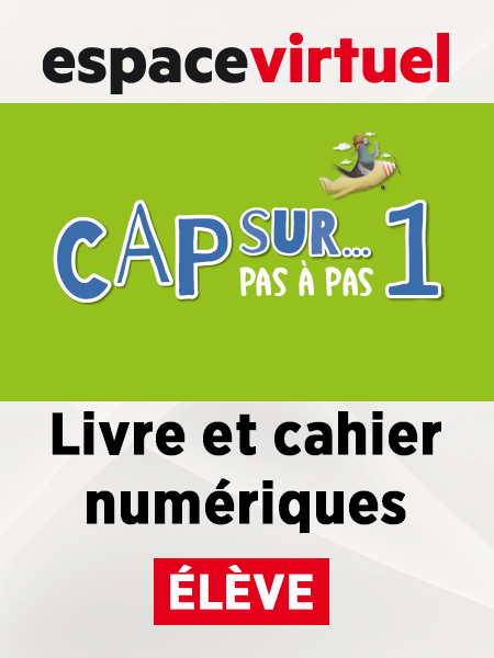 Cap sur pas à pas 1 -  libro y cuaderno en formato digital  (12 meses) - Alumno